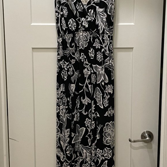 Motherhood Maternity Tie Sleeveless Maternity Maxi Dress (Large) - Picture 5 of 5